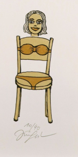 Židle s bikinami
